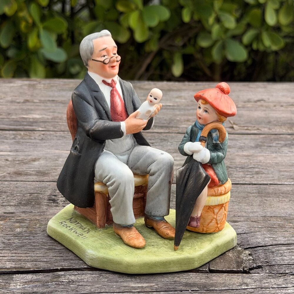 Norman Rockwell 1980 THE DOCTOR AND THE DOLL LImited Edition Collector's Club